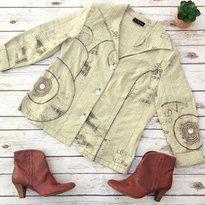 Jean Marc Philippe Unique Jacket Rope with Detail